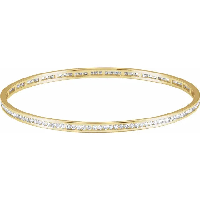 Channel Set Style Bangle