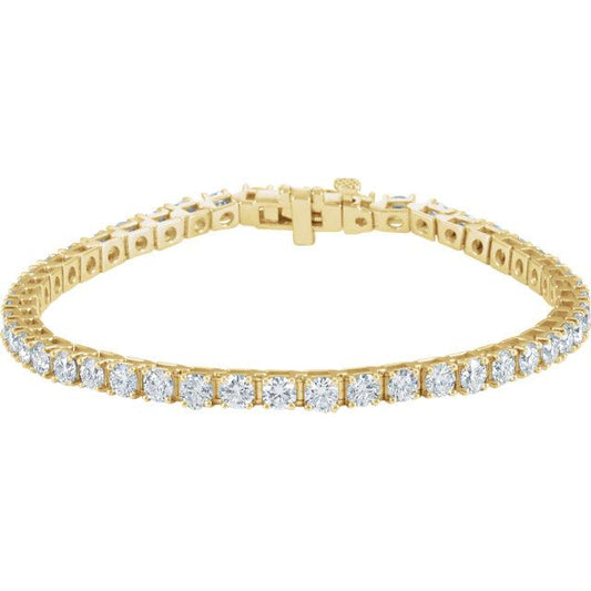 7.00ct Lab Diamond Claw Set Tennis Bracelet