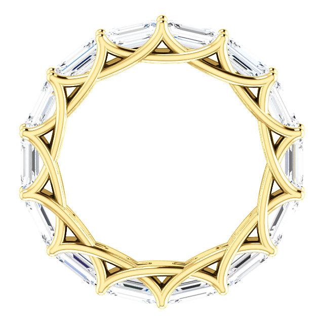 3.00ct Emerald Lab Grown Diamond Eternity Band