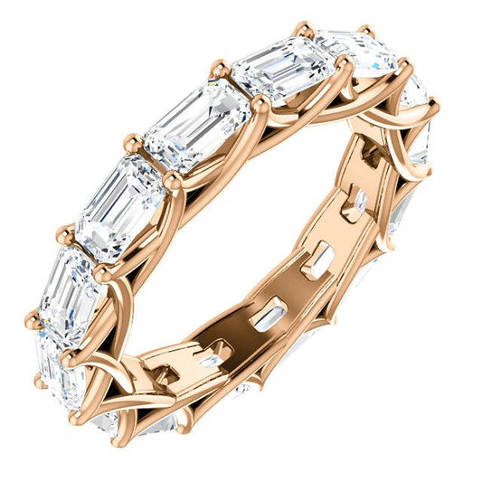 3.00ct Emerald Lab Grown Diamond Eternity Band