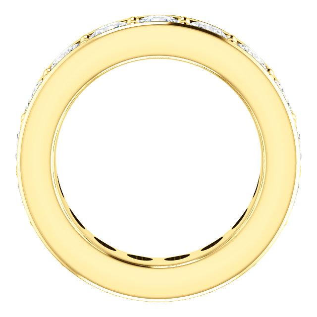 5.10ct Round Brilliant Channel Set Moissanite Eternity Band - I Heart Moissanites