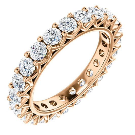 2.30ct Round Brilliant Moissanite Eternity Band - I Heart Moissanites