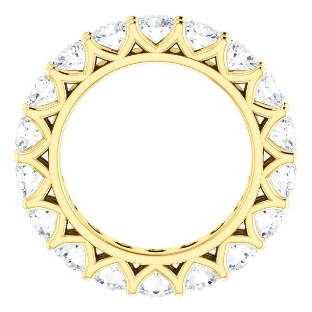 5.40ct Round Brilliant Moissanite Eternity Band - I Heart Moissanites