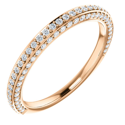 Lab Diamond Wedding Band