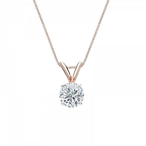 Solitaire Lab Diamond Pendant