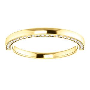 Hidden Lab Diamond Wedding Band
