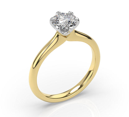 Six Claw Round Brilliant Solitaire Engagement Ring