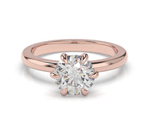 Round Brilliant Six Claw Solitaire Engagement Ring