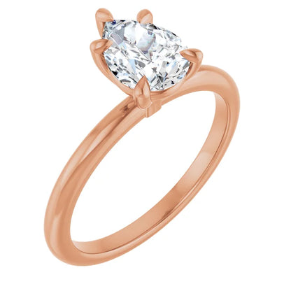 Pear Rose Gold Solitaire Engagement Ring
