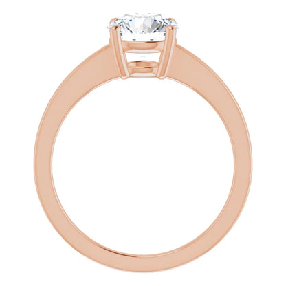 Round Brilliant Rose Gold Solitaire Style Engagement Ring