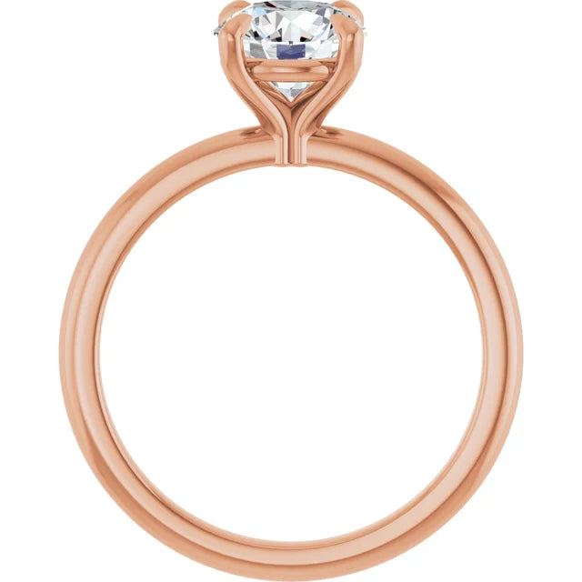 Round Brilliant Rose Gold Solitaire Engagement Ring