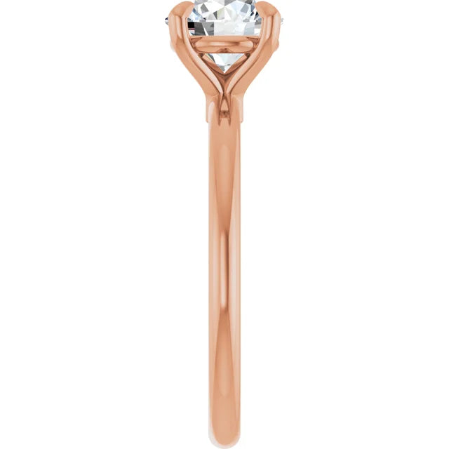 Round Brilliant Rose Gold Solitaire Engagement Ring