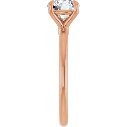 Round Brilliant Rose Gold Solitaire Engagement Ring