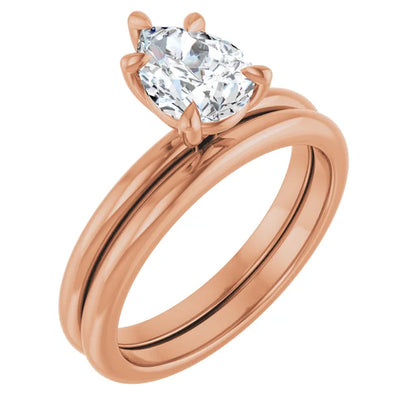 Pear Rose Gold Solitaire Engagement Ring