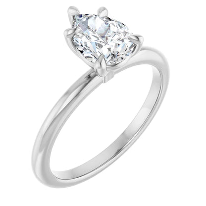 Pear White Gold Solitaire Engagement Ring
