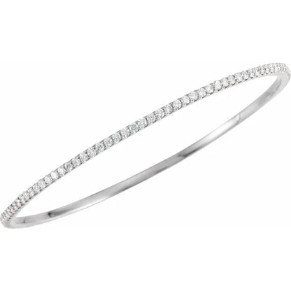 3.00ct Claw Set Stack Bangle