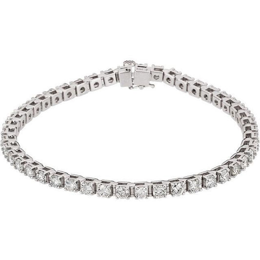 5.00ct Lab Diamond Claw Set Tennis Bracelet