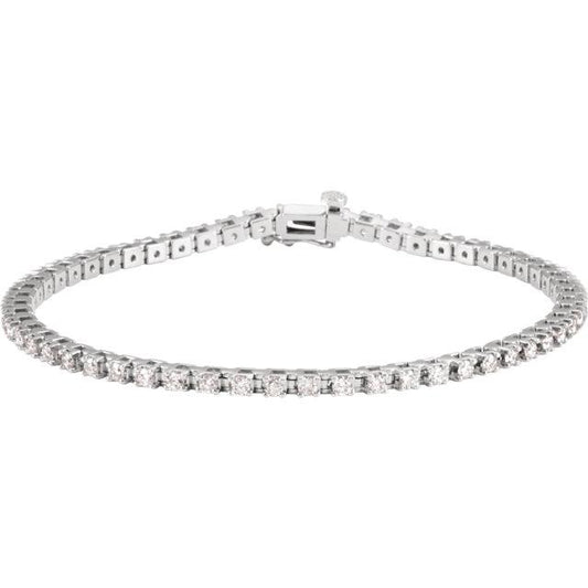 2.00ct Lab Diamond Claw Set Tennis Bracelet