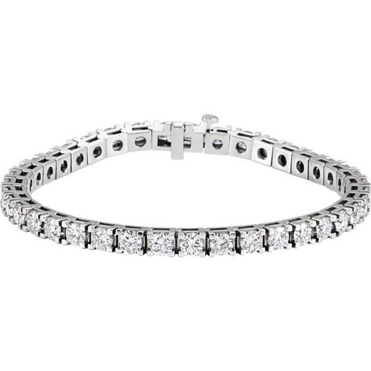 10.00ct Lab Diamond Claw Set Tennis Bracelet