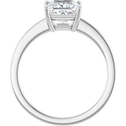 Princess White Gold Solitaire Style Engagement Ring