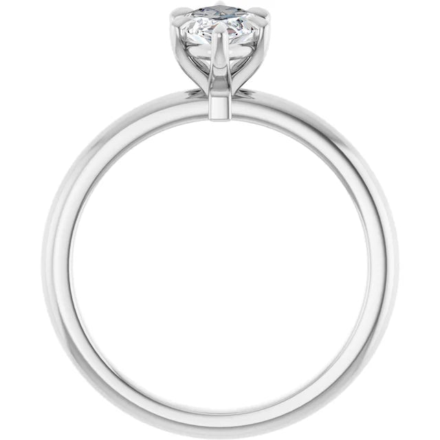 Marquise White Gold Solitaire Engagement Ring