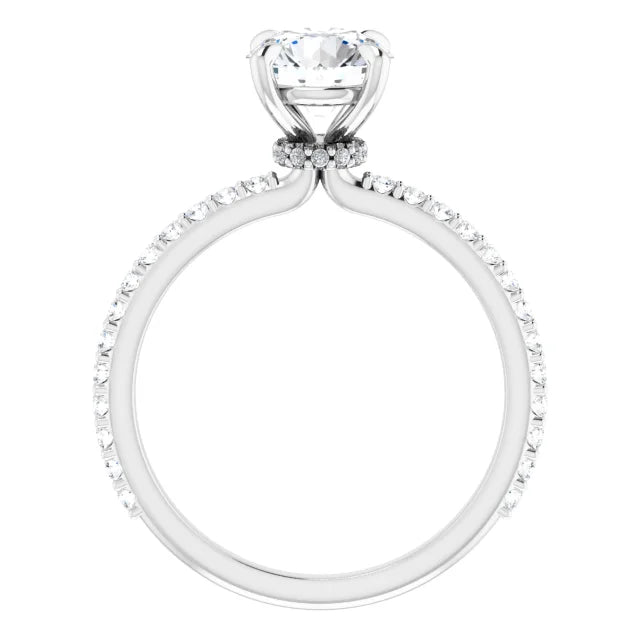 Round Brilliant White Gold Claw Set Style Engagement Ring 