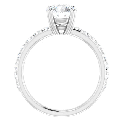 Round Brilliant White Gold Claw Set Style Engagement Ring
