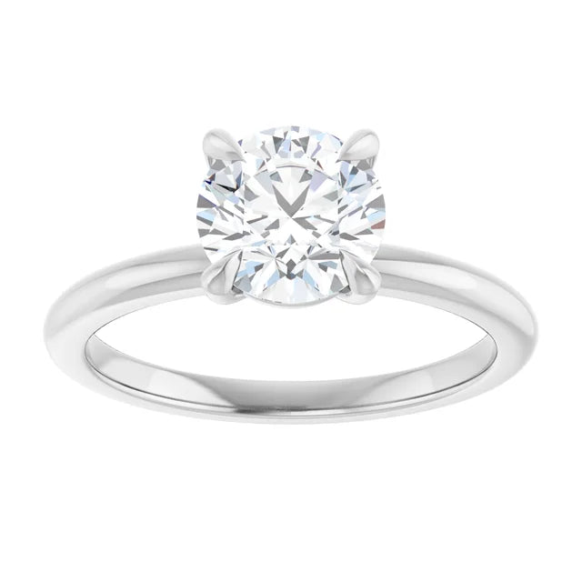 Round Brilliant White Gold Solitaire Engagement Ring