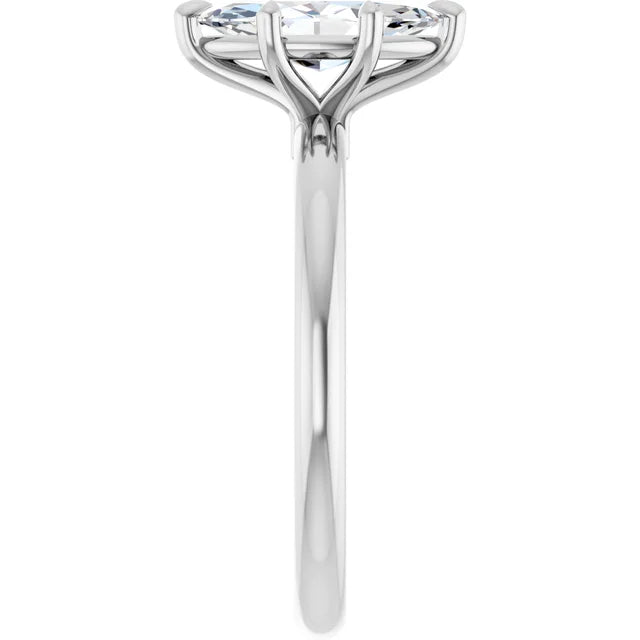 Marquise White Gold Solitaire Engagement Ring