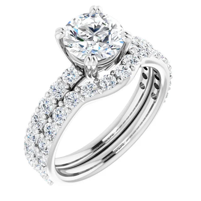 Round Brilliant White Gold Claw Set Style Engagement Ring