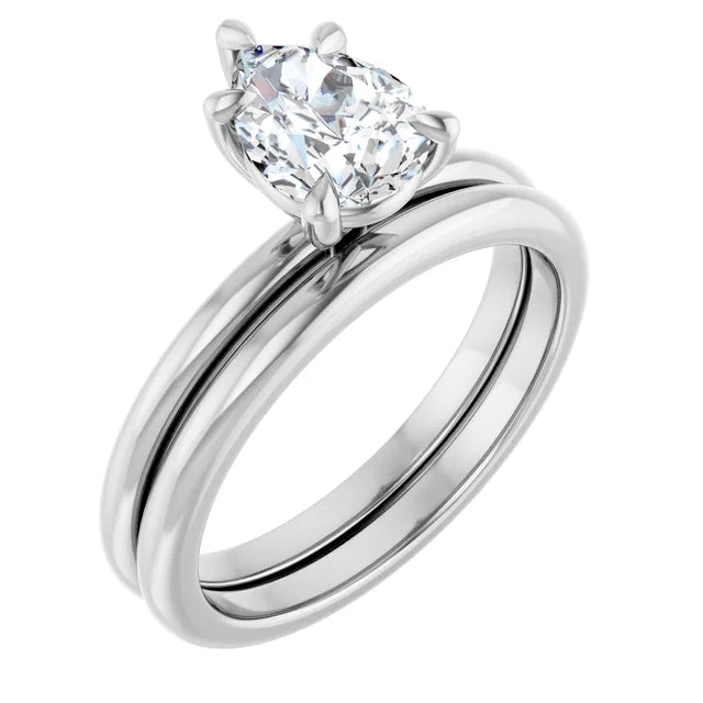 Pear White Gold Solitaire Engagement Ring