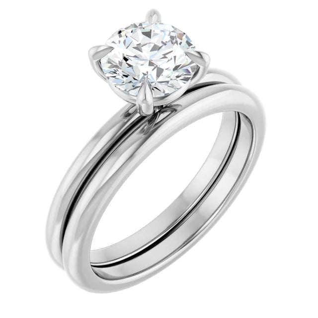 Round Brilliant White Gold Solitaire Engagement Ring