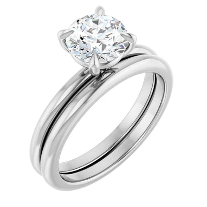 Round Brilliant White Gold Solitaire Engagement Ring