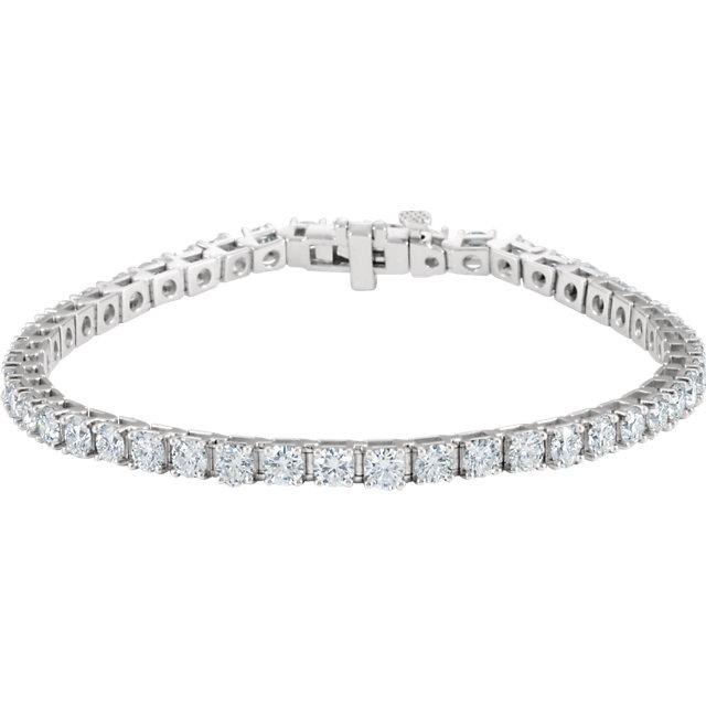 7.00ct Lab Diamond Claw Set Tennis Bracelet