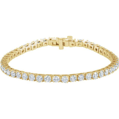 7.00ct Lab Diamond Claw Set Tennis Bracelet