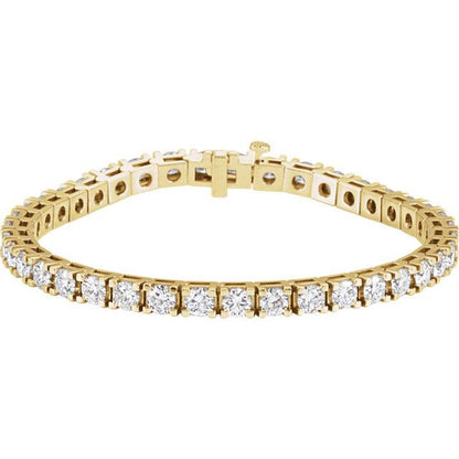 10.00ct Lab Diamond Claw Set Tennis Bracelet