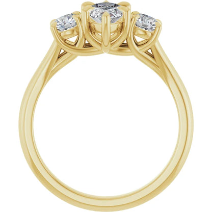 Marquise Yellow Gold Accent Engagement Ring