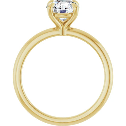 Round Brilliant Yellow Gold Solitaire Engagement Ring