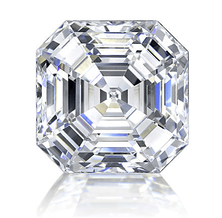 1.00ct D SI1 Asscher Lab Created Diamond