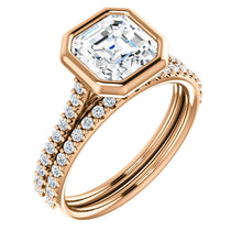 Asscher Bezel Style Engagement Ring