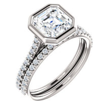 Asscher Bezel Style Engagement Ring