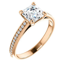 Assher Claw Set Style Engagement Ring - I Heart Moissanites