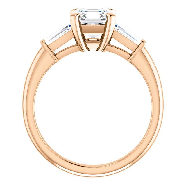 Assher Accent Engagement Ring - I Heart Moissanites