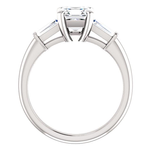 Assher Accent Engagement Ring - I Heart Moissanites