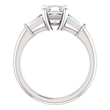 Assher Accent Engagement Ring - I Heart Moissanites