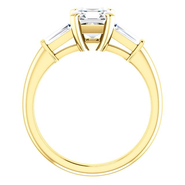 Assher Accent Engagement Ring - I Heart Moissanites