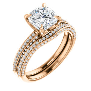 Cushion Claw Set Style Engagement Ring