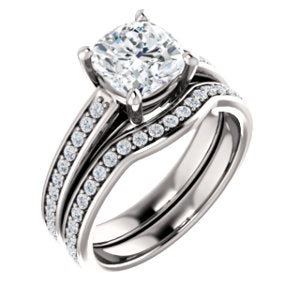 Cushion Claw Set Style Engagement Ring