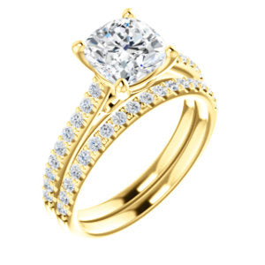 Cushion Claw Set Style Engagement Ring