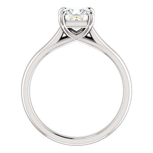 Four Claw Princess Solitare Engagement Ring - I Heart Moissanites